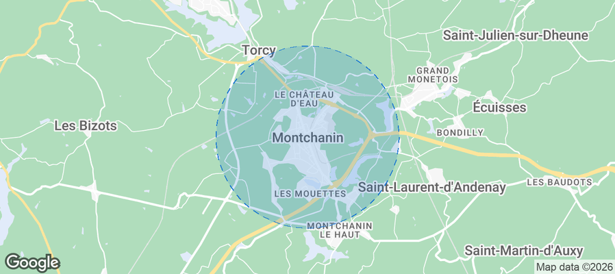 Montchanin Airbnb map